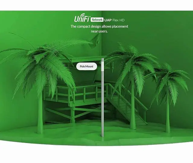 Alt view image 4 of 5 - UniFi FlexHD 4X4 MU-MIMO Access Point UAP-FlexHD-US with Radio Rate 1.733 Gbps