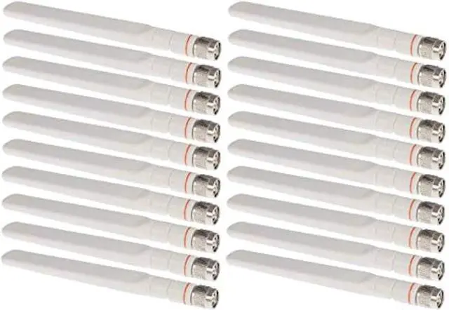 Main image of RW RoutersWholesale Cisco Compatible 2.4-GHz / 5-GHz Dual-Band (RP-TNC) AIRONET Antenna (White) (20PACK)