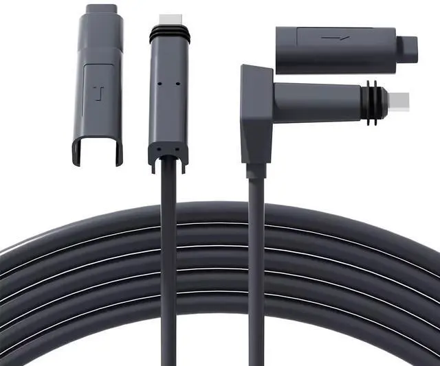 Main image of Klutchtech Starlink Cable 300FT, Starlink Replacement Cable for Standard Actuated Gen 2 Wire Extension V2 with End Caps Waterproof Gray (300FT/91M)