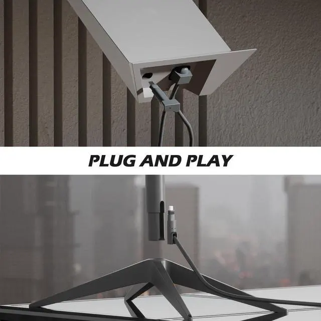 Alt view image 5 of 5 - Klutchtech Starlink Cable 300FT, Starlink Replacement Cable for Standard Actuated Gen 2 Wire Extension V2 with End Caps Waterproof Gray (300FT/91M)