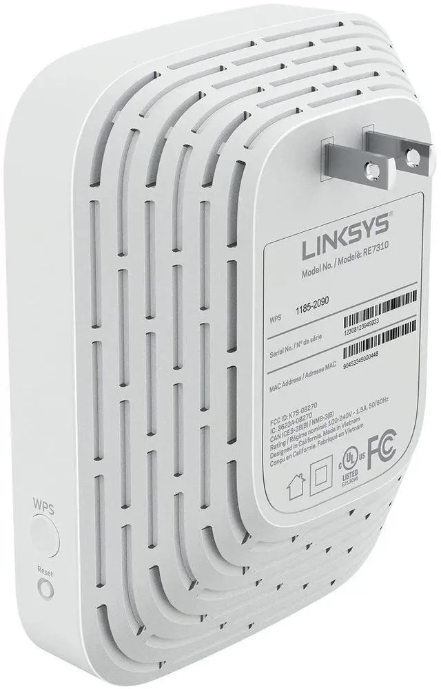 Alt view image 5 of 5 - Linksys RE7350 Dual-Band Wi-Fi 6 Wireless Range Extender