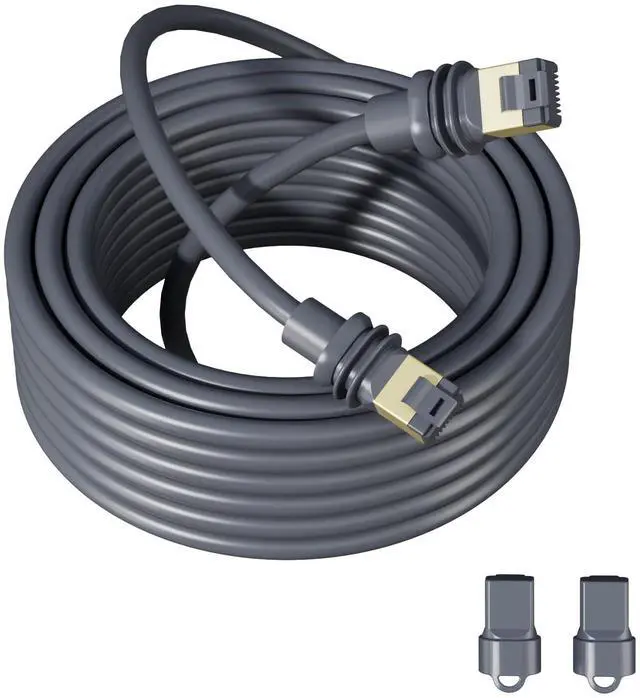 Main image of Klutchtech Starlink Cable Gen 3/Mini, 16.4FT Starlink Replacement Cable for Rectangular Satellite Mini/Gen 3 Cable Extension Waterproof Gray (5M/16.4FT)