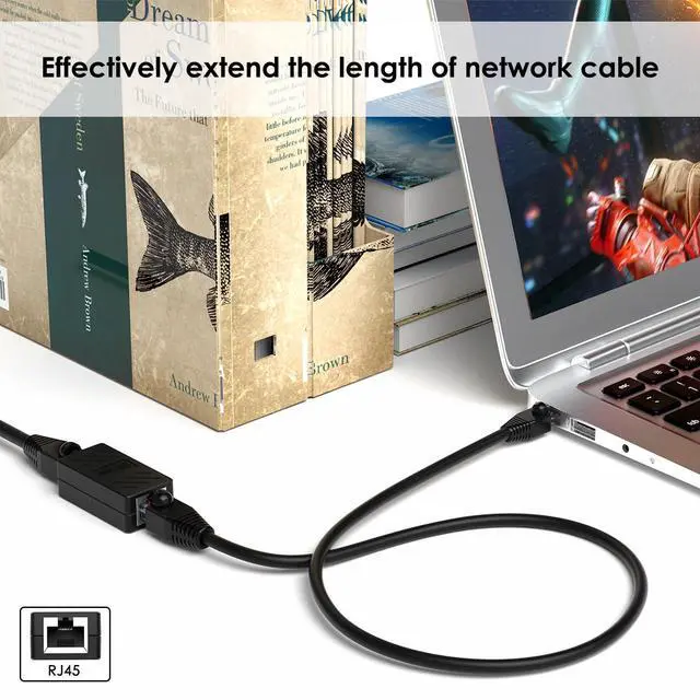 Alt view image 3 of 5 - Dingsun RJ45 Coupler, Ethernet Extender Female to Female Ethernet Coupler for Cat7/ Cat6/ Cat5/ Cat5e(20Pack, Black)