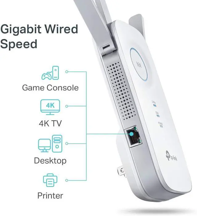 Alt view image 5 of 5 - TP-Link AC1750 WiFi Extender (RE450), PCMag Editor's Choice, Up to 1750Mbps, Dual Band WiFi Repeater, Internet Booster, Extend WiFi Range further