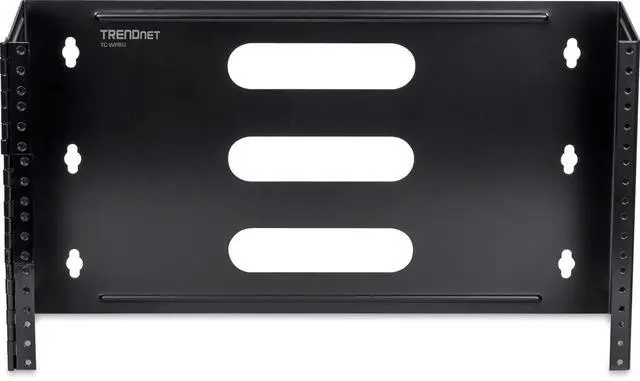 Alt view image 3 of 5 - TRENDnet 6U 19-inch Hinged Wall Mount Bracket for Patch Panels and PDU Power Strips, TC-WP6U, Supports EIA-310, Steel Construction,Use with TRENDnet TC-P24C6 & TC-P16C6 Patch Panels(Sold Separately)