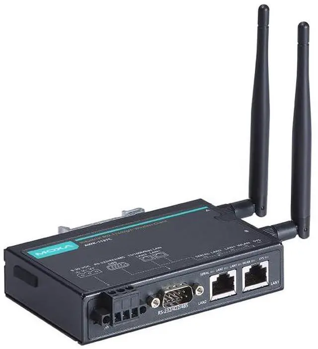 Alt view image 2 of 3 - MOXA AWK-1137C-US 802.11n Wireless Client, US Band, 0 to 60°C