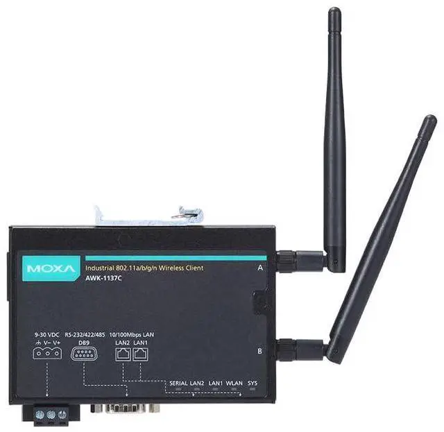 Main image of MOXA AWK-1137C-US 802.11n Wireless Client, US Band, 0 to 60°C