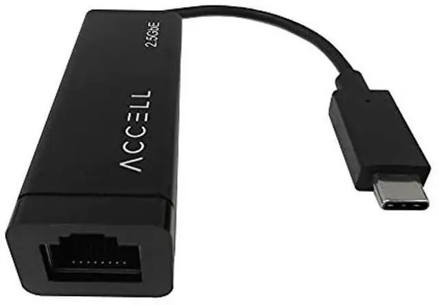 Alt view image 2 of 5 - Accell USB-C to 2.5G Ethernet Adapter - USB Type C to RJ45 2.5Gbps high Speed LAN Converter, Compatible with Microsoft Office, MacBook, Thunderbolt 3, USB 3. 0 (U187B-007B-2)