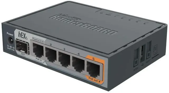 Main image of MikroTik hEX S Gigabit Ethernet Router with SFP Port (RB760iGS)