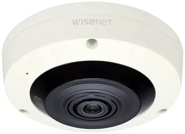 Main image of Hanwha Techwin XNF-8010R X-Series 6MP sensor 360° Indoor Fisheye Camera, 1/1.8" CMOS, 2048x2048 Resolution, 1.6mm (192°x192°) Lens w/Simple Focus, WDR 120dB @30fps, PoE or 12VDC