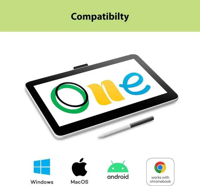 Alt view image 2 of 5 - Wacom One 12 Drawing Tablet with Screen, 11.6" HD Full-Laminated Digital Art Tablet with Creative Software and Training, Graphics Drawing Pad for Mac, Windows PC, Chromebook