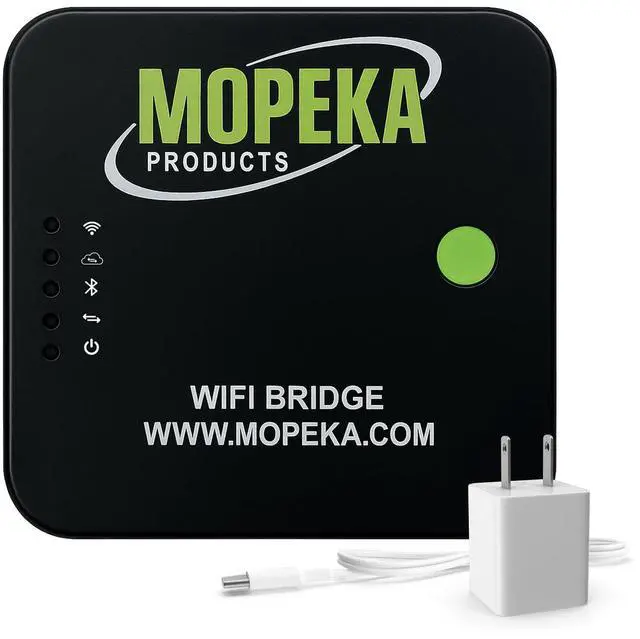 Main image of Mopeka WiFi Router Bridge - Compatible with Mopeka Pro Check, Universal or Pro+LR Bluetooth Sensors Only - Check Propane Tank Levels Anywhere - Perfect for RVs, Cottages & Outdoor Grills