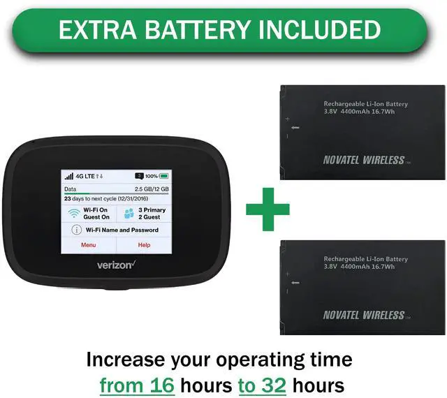 Alt view image 3 of 5 - Verizon Wireless Jetpack Inseego MiFi 7730L | Mobile Hotspot for Travel | 4G Mobile Portable WiFi | Unlocked Globally | Speed up to 450 Mbps | Usage Up to 8 Hours | EVDO-LINK Bundle - Verizon Sim Card
