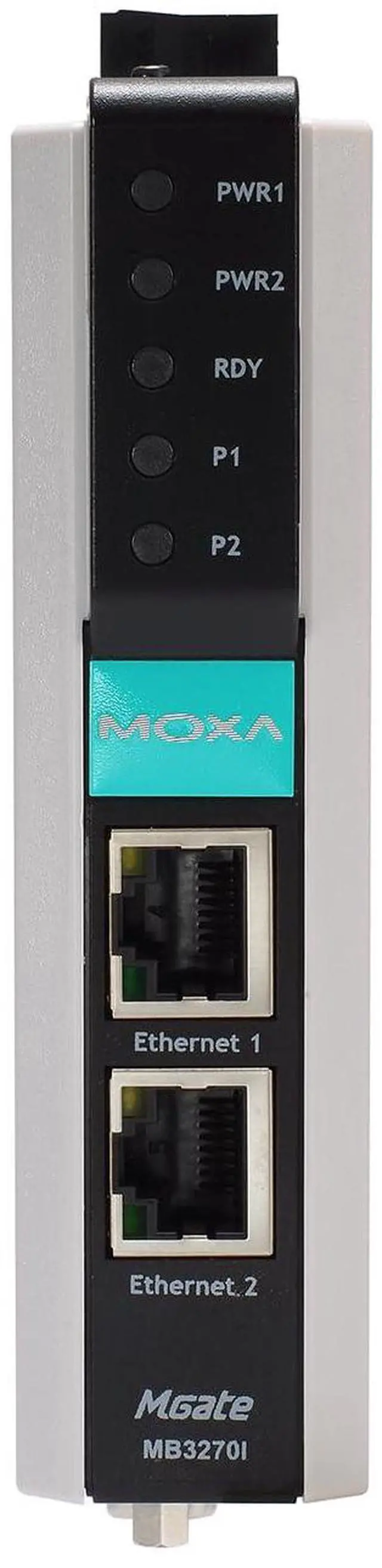 Alt view image 2 of 3 - Moxa Americas,Inc. - MGATE MB3270-2 Port Modbus TCP to Serial Communication Gateway