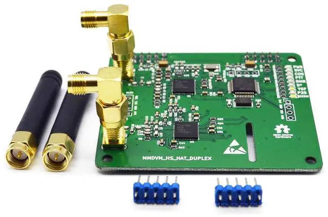 Alt view image 3 of 5 - AURSINC MMDVM Duplex Hotspot Module Dual Hat V1.5.2 Support P25 DMR YSF NXDN DMR Slot 1 + Slot 2 for Raspberry Pi, Pi Zero (Without OLED and USB Port)