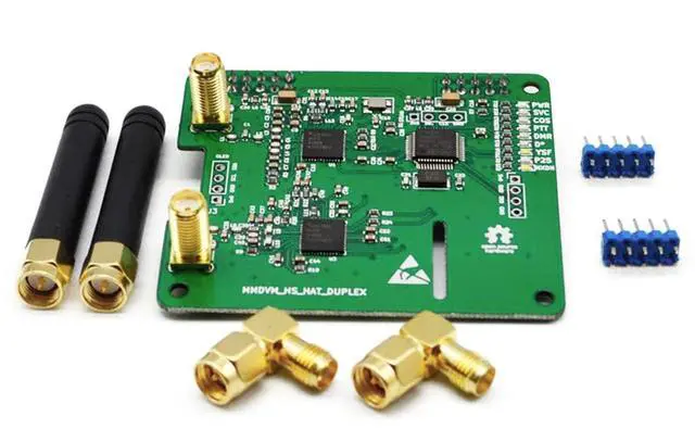 Alt view image 4 of 5 - AURSINC MMDVM Duplex Hotspot Module Dual Hat V1.5.2 Support P25 DMR YSF NXDN DMR Slot 1 + Slot 2 for Raspberry Pi, Pi Zero (Without OLED and USB Port)