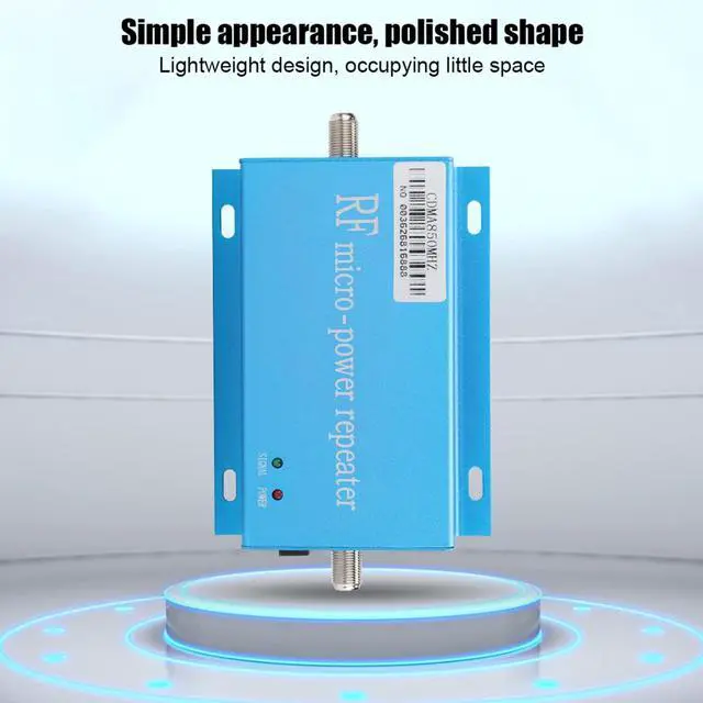 Alt view image 2 of 5 - RF Micro Power Repeater Intensifier Amplifier Booster with Intelligent Chip Stable Performance and 10m Sucker Cable Small Antenna Set(US)