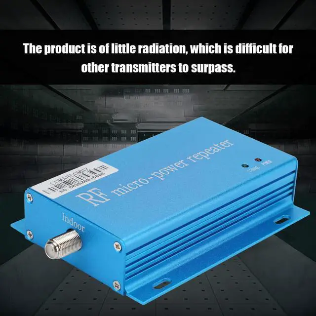 Alt view image 3 of 5 - RF Micro Power Repeater Intensifier Amplifier Booster with Intelligent Chip Stable Performance and 10m Sucker Cable Small Antenna Set(US)