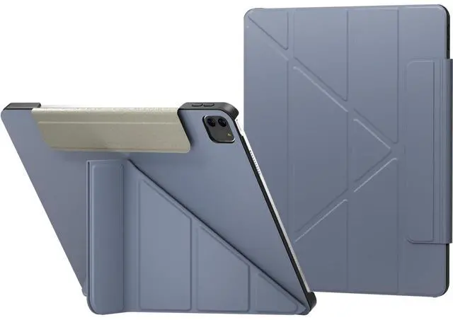 Main image of SWITCHEASY Origami 2024-2025 iPad Air 13 (M2/M3) / iPad Pro 12.9" (2018-2022) Case - Folio Case with Multi-Angle Stand, Apple Pencil 2 Charging - Alaskan Blue