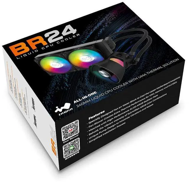 Alt view image 5 of 5 - in Win BR24 240mm AIO with UMA Cooling Design