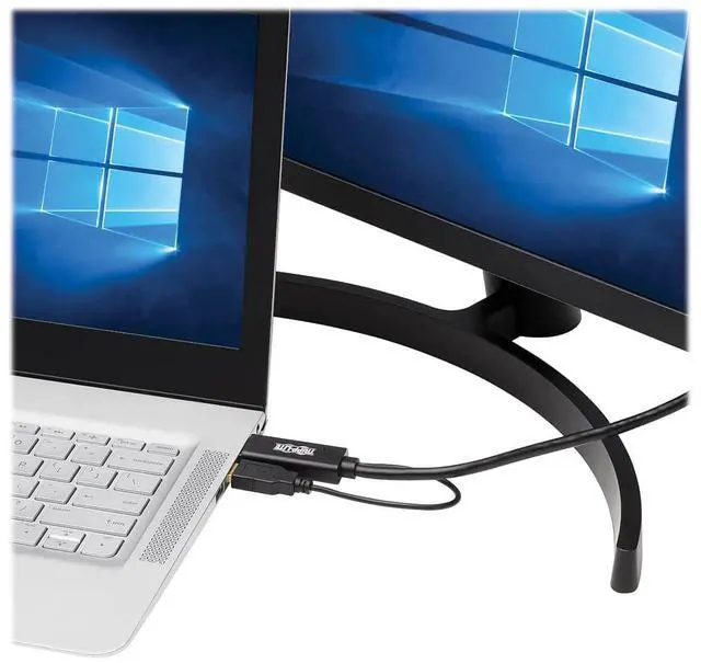 Alt view image 3 of 5 - Tripp Lite HDMI to DisplayPort Adapter Cable Active 4K USB Power M/M 2M (P567-02M)