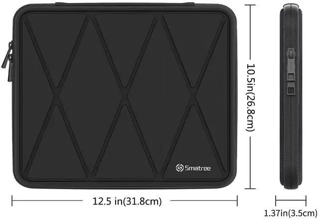 Alt view image 5 of 5 - Smatree iPad Hard Shell Case for 13inch iPad Air M3 2025,New iPad Pro/Air 2024 with Magic Keyboard, 12.7inch Yoga Tab Plus 2025, 12.9inch iPadPro 2021 5th/2020 4th/2018 3rd, Tablet Carry Case, Black