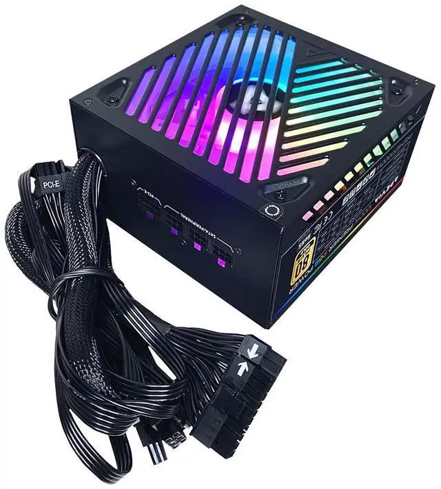 Main image of Apevia ATX-PM1000W Premier 1000W (No PCIe 5.0 & No Gen 5 12VHPWR Cable) 80+ Gold Active PFC ATX Semi-Modular Gaming Power Supply with 366 RGB Modes