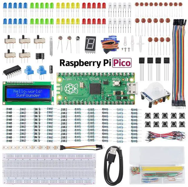 Alt view image 2 of 5 - SunFounder Raspberry Pi Pico Basic Starter Kit with Raspberry Pi Starter Kit for Raspberry Pi Beginners & Software Engineer