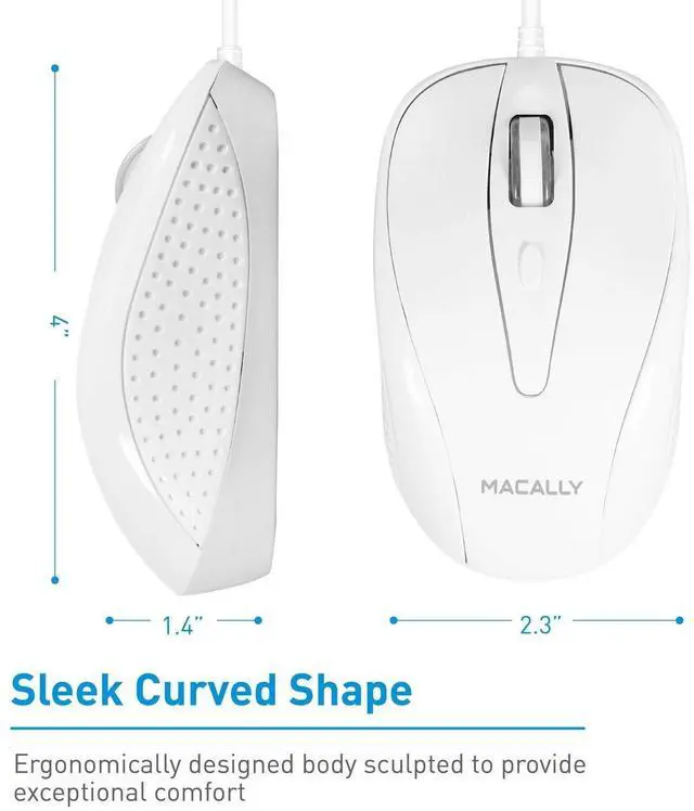 Alt view image 4 of 5 - Macally Wired Mouse and an Ergonomic Laptop Stand, Relieve Pressure Off Your Body
