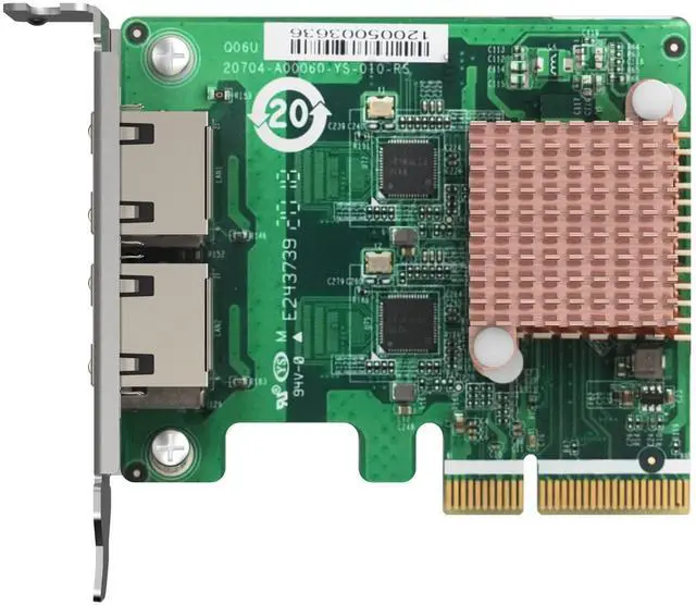 Main image of QNAP QXG-2G2T-I225 Dual Port 2.5GbE 4-Speed Network Card
