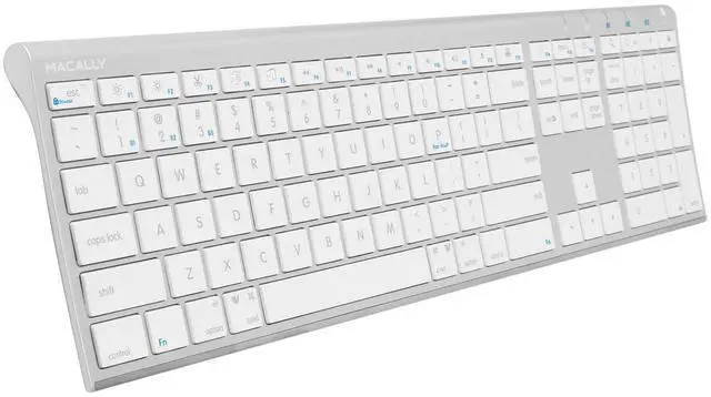 Alt view image 2 of 5 - Macally Premium Bluetooth Keyboard and Mouse for Mac | Compatible Apple Wireless Keyboard and Mouse Combo (110 Keys Multi-Device Rechargeable) Keyboard Mouse for MacBook Pro/Air and iMac - Space Gray