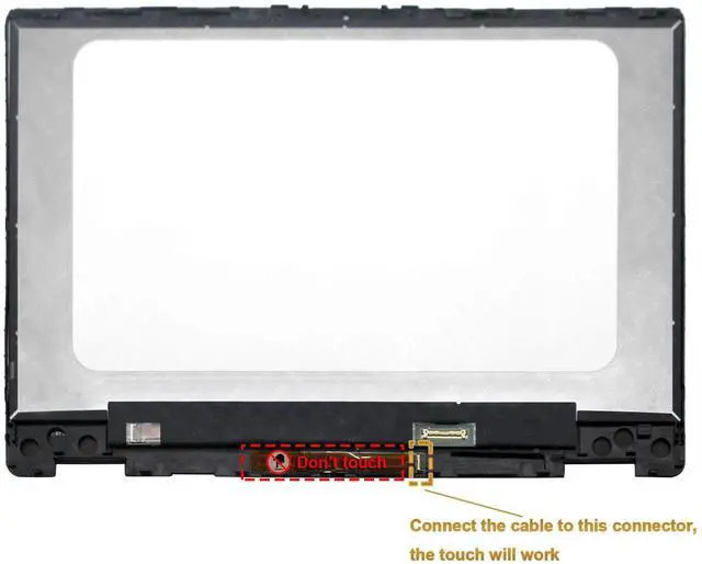 Alt view image 4 of 5 - LCDOLED Replacement for HP Pavilion x360 14-dh2041wm 14-dh2051wm 14-dh2075cl 14-dh2671cl 14-dh2085cl 14.0 inches FHD 1080P IPS LCD Panel Touch Screen Digitizer Assembly Bezel with Control Board