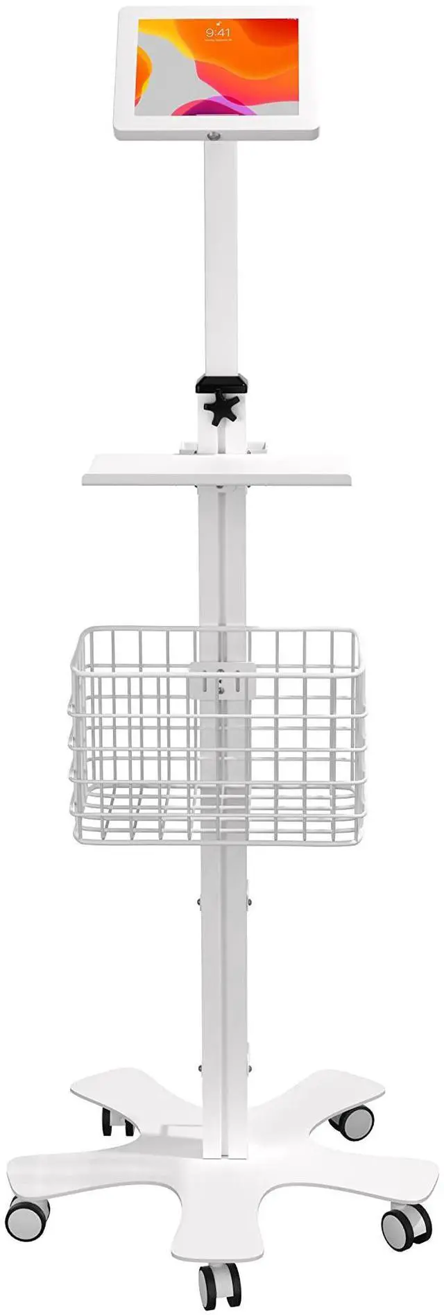 Alt view image 3 of 5 - Premium Medical Tablet Stand  CTA Height Adjustable Mobile Tablet Stand with Add-ons for Healthcare - for iPad mini A17 Pro & 1/2/3/4/5/6 - Samsung Tab A 8 inch