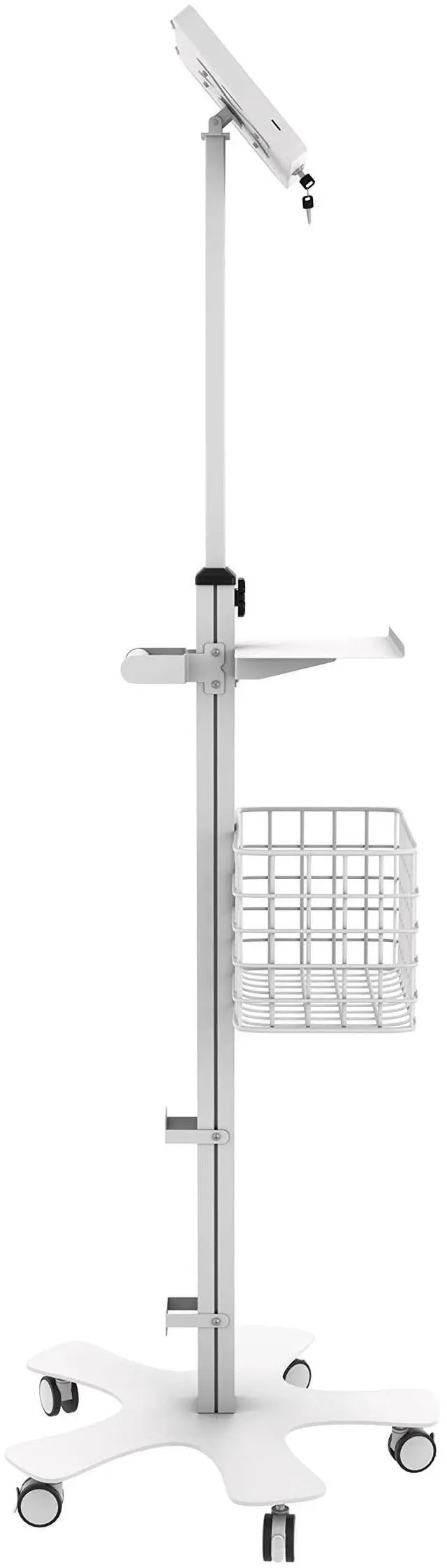 Alt view image 4 of 5 - Premium Medical Tablet Stand  CTA Height Adjustable Mobile Tablet Stand with Add-ons for Healthcare - for iPad mini A17 Pro & 1/2/3/4/5/6 - Samsung Tab A 8 inch