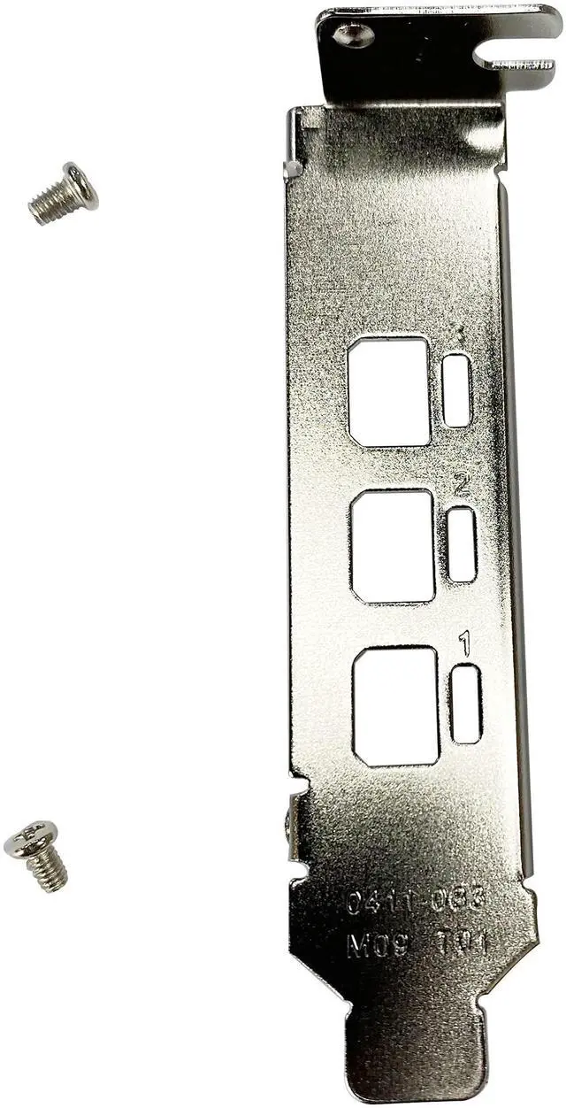 Alt view image 2 of 4 - BestParts New Generic Low Profile Short Bracket Replacement for NVIDIA Quadro P400 T400 2G mini DP*3 Port Graphics Card with Screws (5)