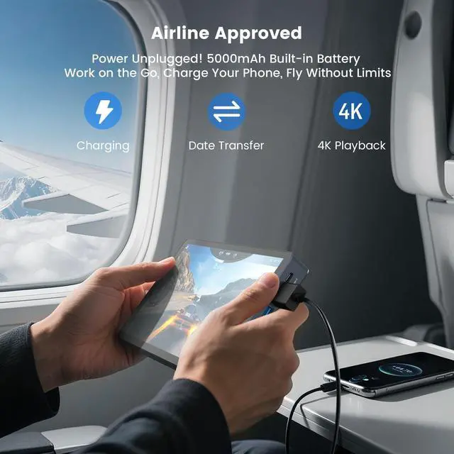 Alt view image 3 of 5 - KOOTIGERS Mini PC N150 12GB RAM DDR5 256GB SSD Win 11 Pro Desktop Computer with LCD Screen, 4K@60Hz Dual 1000M LAN, Full-Featured USB-C WiFi 6 BT5.2 HDMI Desktop