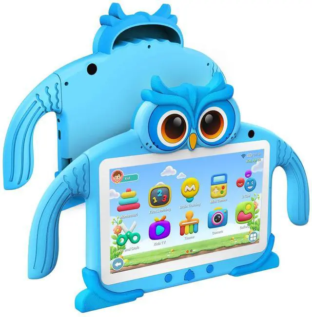 Main image of Kids Tablet 7 IN 32GB Tablet for Kids 3-7 Pre-installed with Children Software Many Offline Content Parents Control, Toddler Tablets with Youtube WiFi Dual Camera, Tablets for Toddlers Gifts Ages 3-12