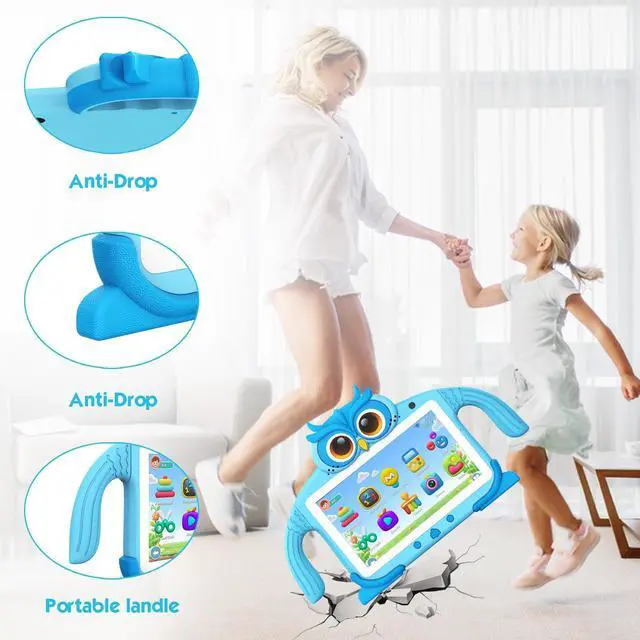 Alt view image 5 of 5 - Kids Tablet 7 IN 32GB Tablet for Kids 3-7 Pre-installed with Children Software Many Offline Content Parents Control, Toddler Tablets with Youtube WiFi Dual Camera, Tablets for Toddlers Gifts Ages 3-12