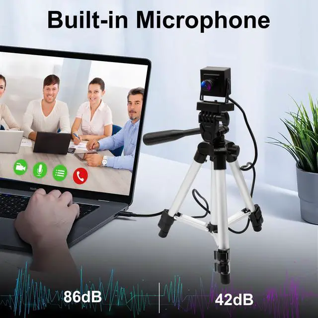 Alt view image 4 of 5 - Fisheye USB Camera Wide Angle 1080P 30fps - H.264 Low Light Webcam with Microphone for PC Windows MacOS Linux Android - Metal Housing Security Camera for Video Calls, 3d Printer, Zoom/Skype/Teams