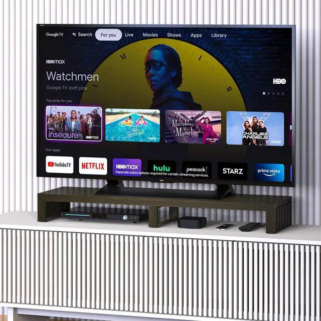 Alt view image 2 of 5 - WELL WENG Monitor Stand Riser for Desk Organization Storage, 39 Inch Dual Monitor Stand for Computer Laptop, Wenge, Sturdy 150lbs Capacity, Bamboo Monitor Riser with Ventilated Grating Design