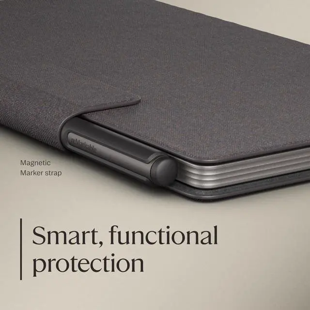 Alt view image 2 of 5 - reMarkable Paper Pro Move - Basalt Book Folio | Mosaic Weave Case for Your 7.3'' Paper Tablet