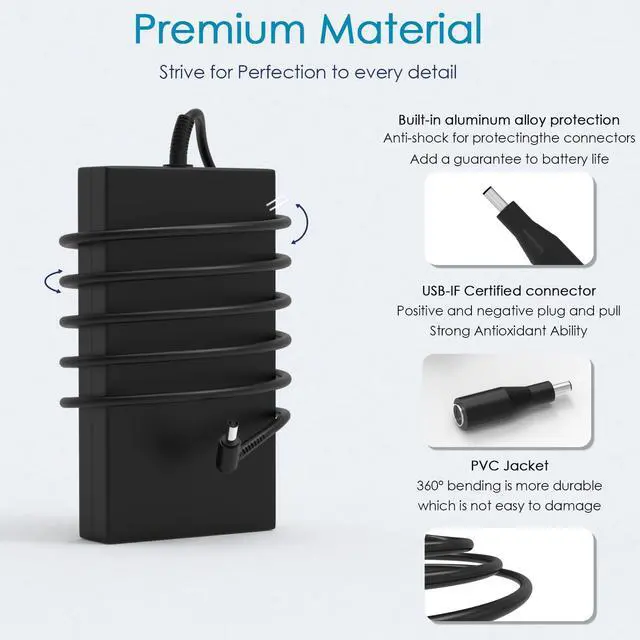 Alt view image 5 of 5 - GVKRLXZ 230W AC Adapter Compatible with MSI Katana 17 15 A17 A15 / Katana A17 AI A15 AI RTX 4070 4050 4060,Sword 15 16 HX 17 HX Gaming Laptop Charger Power Supply Cord