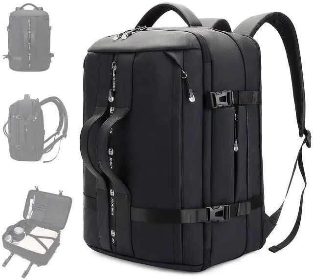 Main image of 50L Travel Backpack for Women & Men,Airline Approved Carry On Luggage,TSA Overnight Bags,Waterproof Personal Item Bag,Weekender Essentials Backpacks fits 17" Laptop Business Smart Backpack-Black