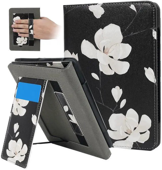 Main image of ZSLVPN Stand Case for 7"/6.8" Kindle Paperwhite(12th/11th Gen-2024/2021) and Kindle Colorsoft Signature Edition - Slim Durable PU Leather New Cover with Hand Strap, Auto Wake/Sleep, Card Slot