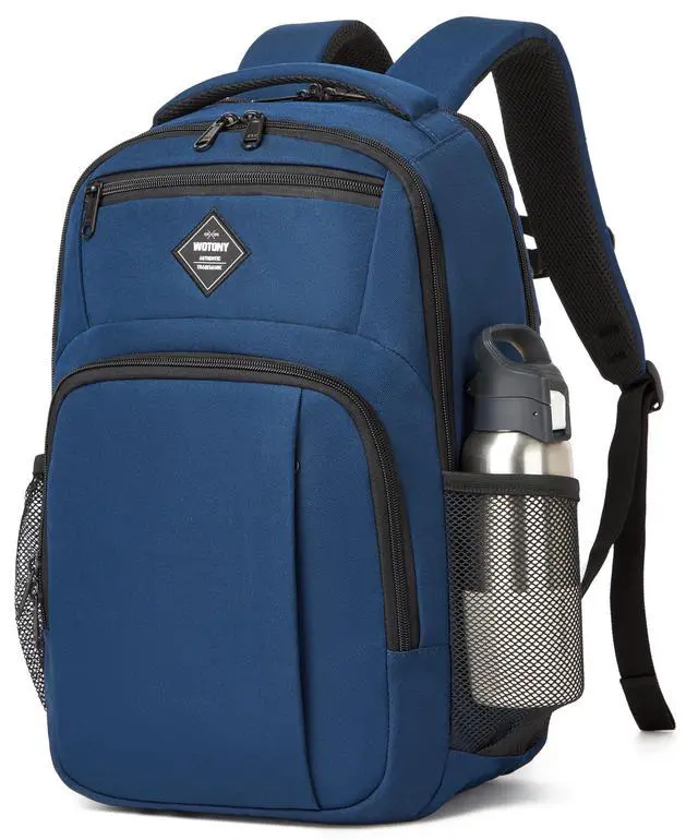 Alt view image 3 of 5 - Wotony Laptop Backpack 17Inch Women Men Business Travel Backpack,Work College,Casual Daypack Travel Essentials (navy, 17Inch)