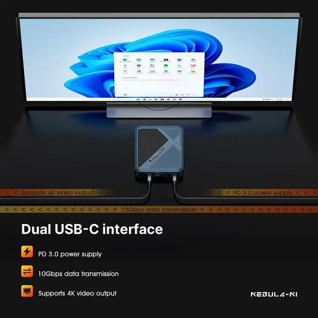 Alt view image 5 of 5 - origimagic N1 Mini PC Ryzen 7 5825U, 32GB RAM 1TB NVMe SSD Mini Desktop PC, 2.5GbE LAN, Wi-Fi 6E/BT 5.2(AX210), 4K Quad Display, Versatile Office/Home Mini Computers
