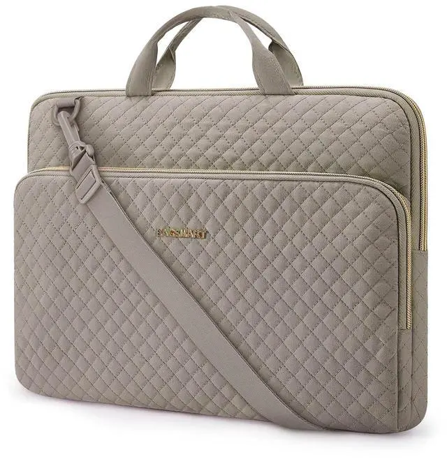 Main image of BAGSMART Laptop Sleeve 15.6 Inch, Lightweight Laptop Bag Compatible with MacBook Pro 16 Inch,15.6 Inch HP,Dell,Acer Aspire,Asus Notebook, Protective Case with Shoulder Strap,Pocket,Handle, Gray