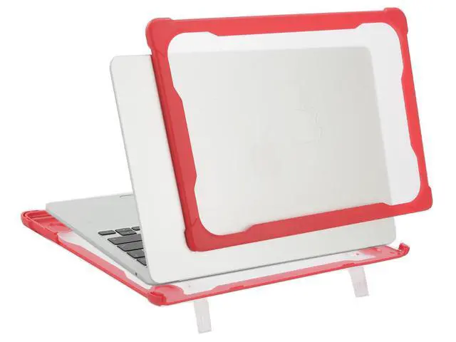 Alt view image 4 of 5 - mCover Hybrid Case Compatible ONLY with 2022 or Later 13.6 MacBook Air Laptop Computer(Model A2681, M2 Chip,Liquid Retina Display,MagSafe3 connectors)- Red
