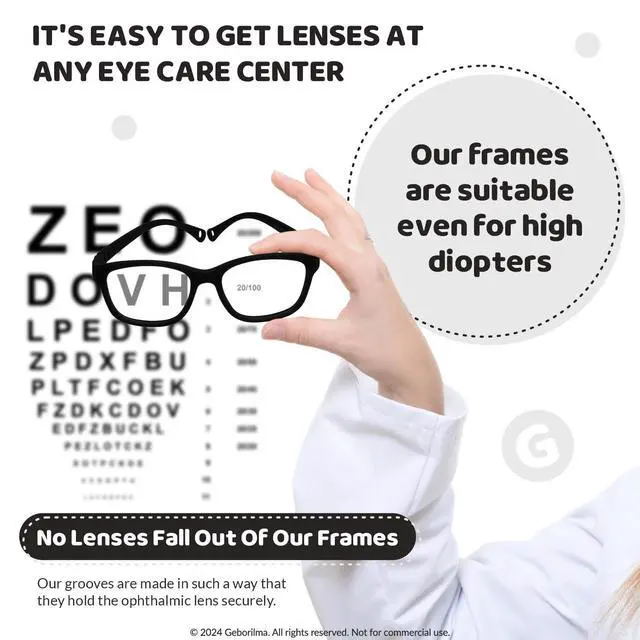 Alt view image 5 of 5 - Geborilma Kids Flexible Glasses Size M Unbreakable Eyeglasses for Kids Prescription Sports Glasses 7-9 y