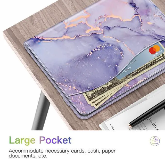 Alt view image 4 of 5 - Fintie Multi-Angle Viewing Case for iPad Air 11-inch M3 (2025) / M2 (2024), iPad Air 5th (2022) / 4th Generation 10.9 Inch Bundle with Fintie PU Leather Protective Carrying Case for Apple Pencil